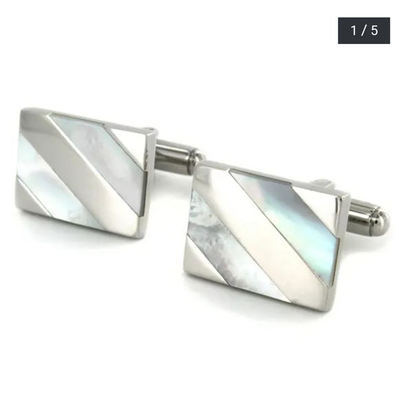 Mother of Pearl Cuff Links - Picture 4 of 8